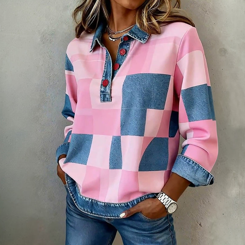 Teresa | Blusa Cuadros Vintage