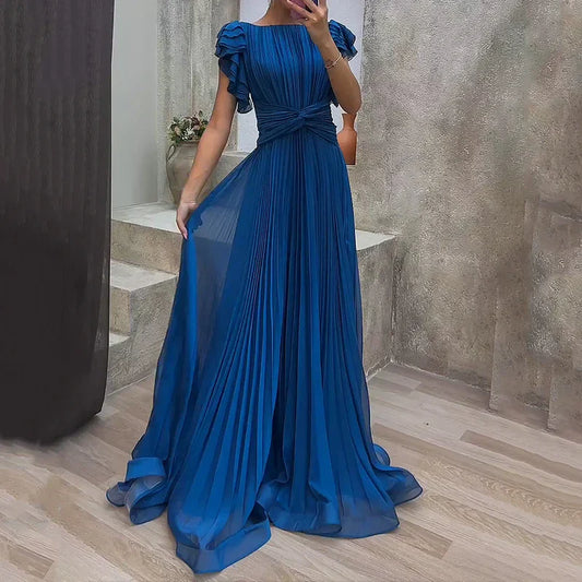 Rory — Vestido Plisado de Noche