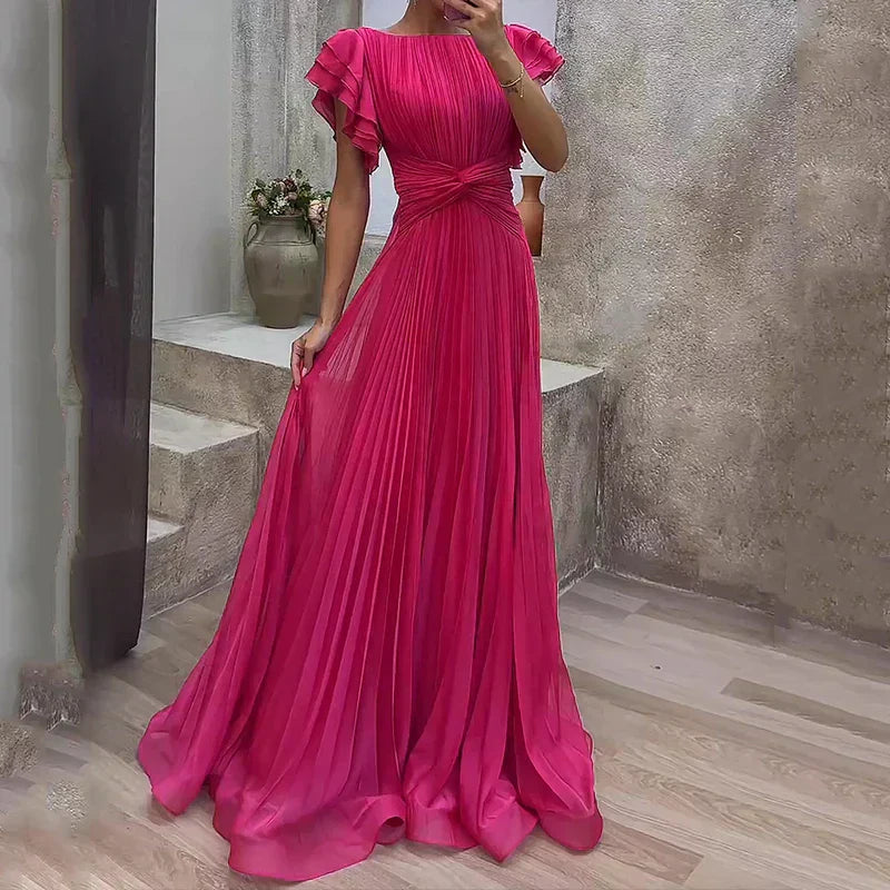 Rory — Vestido Plisado de Noche