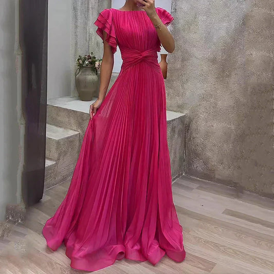 Rory — Vestido Plisado de Noche