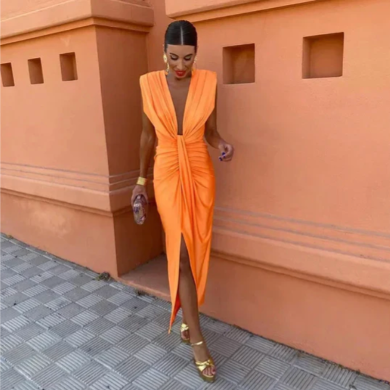 Lily — Vestido Plisado Elegante