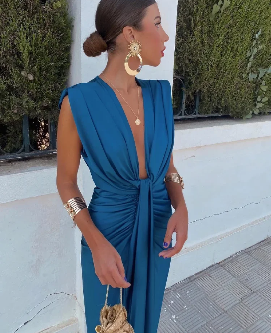 Lily — Vestido Plisado Elegante