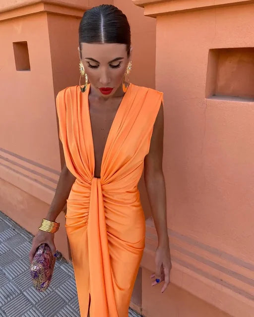 Lily — Vestido Plisado Elegante