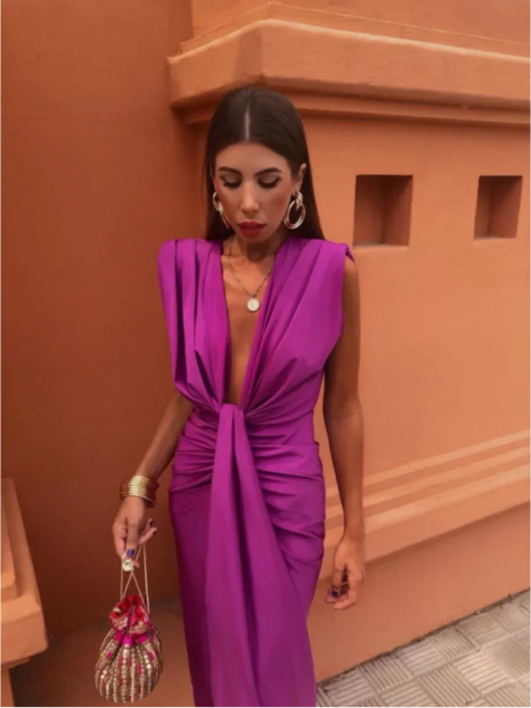 Lily — Vestido Plisado Elegante