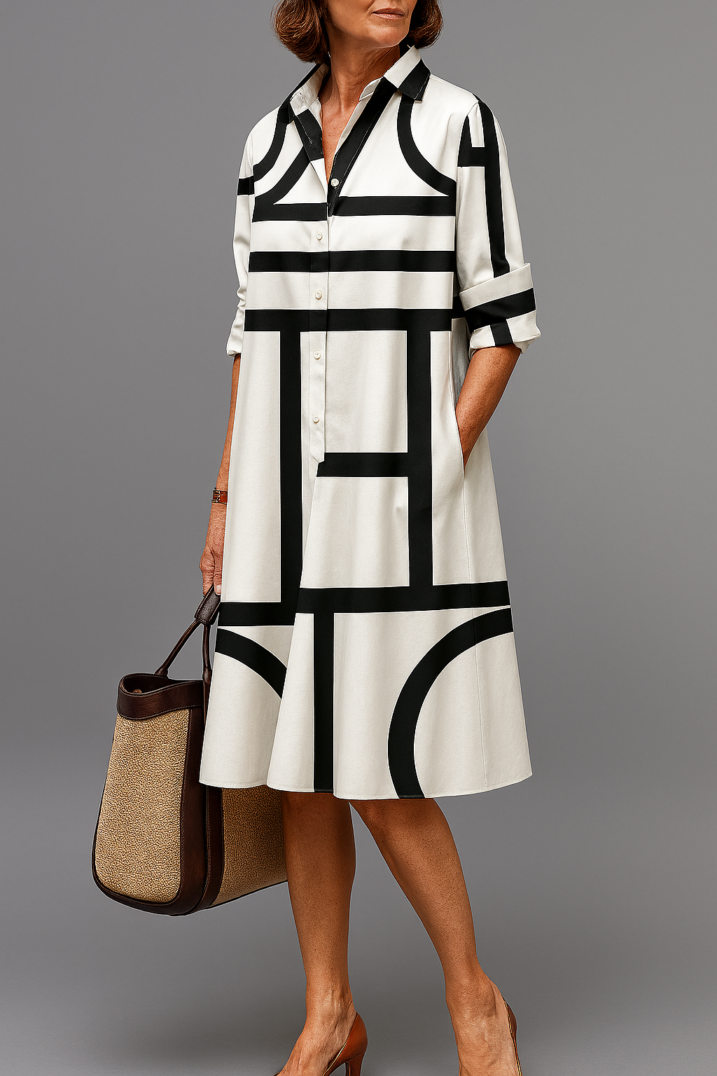 Ellie | Vestido Midi Cuidado y Elegante