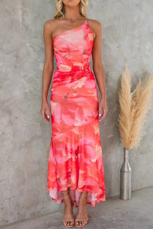 Layla — Vestido Monohombro Plisado