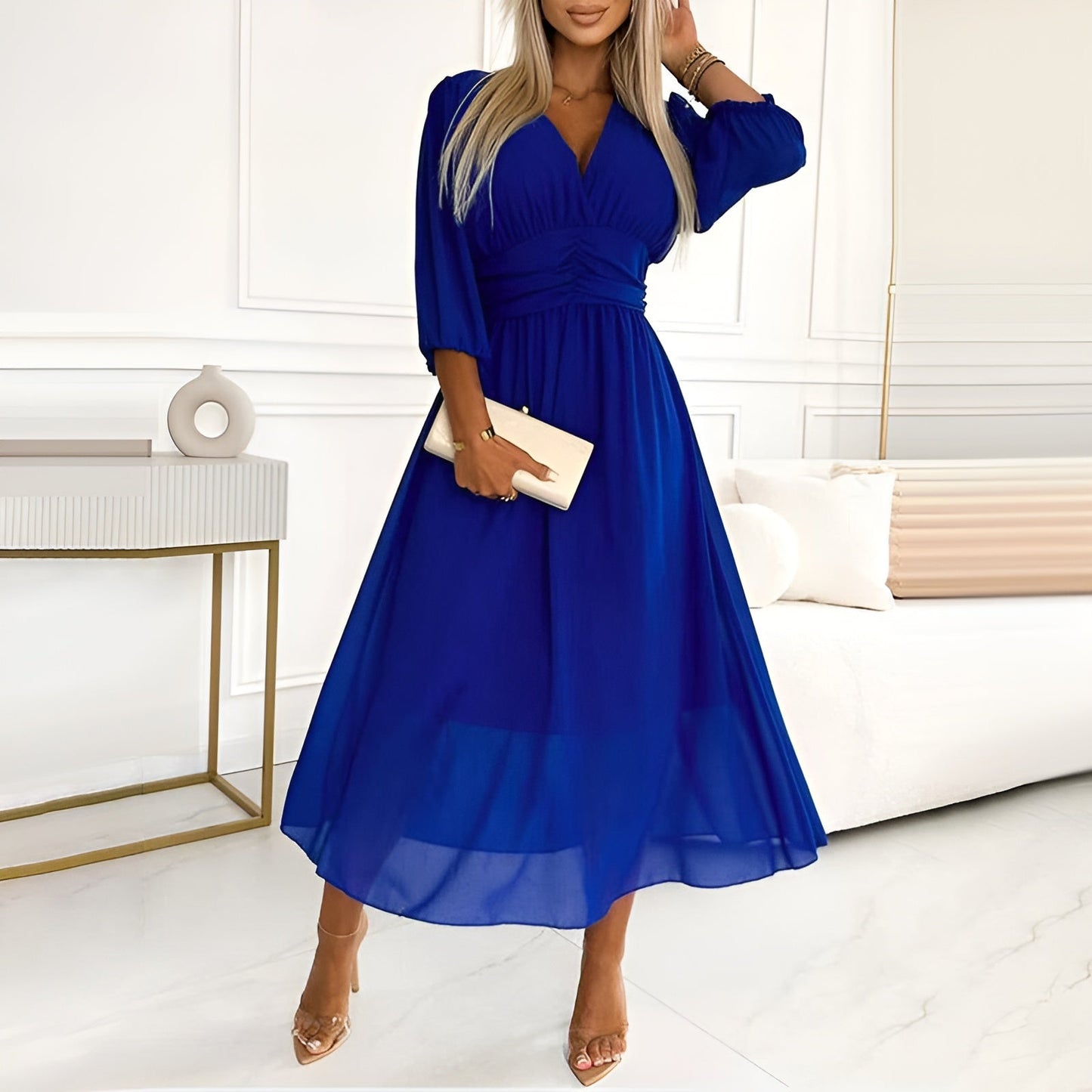 Nia — Vestido Elegante Cruzado