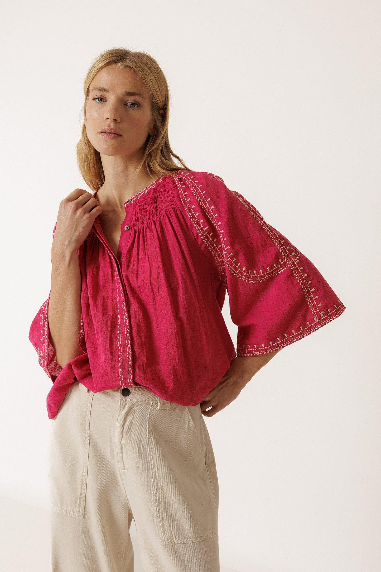 CLAUDIA - BLUSA MANGAS DE CAMPANA