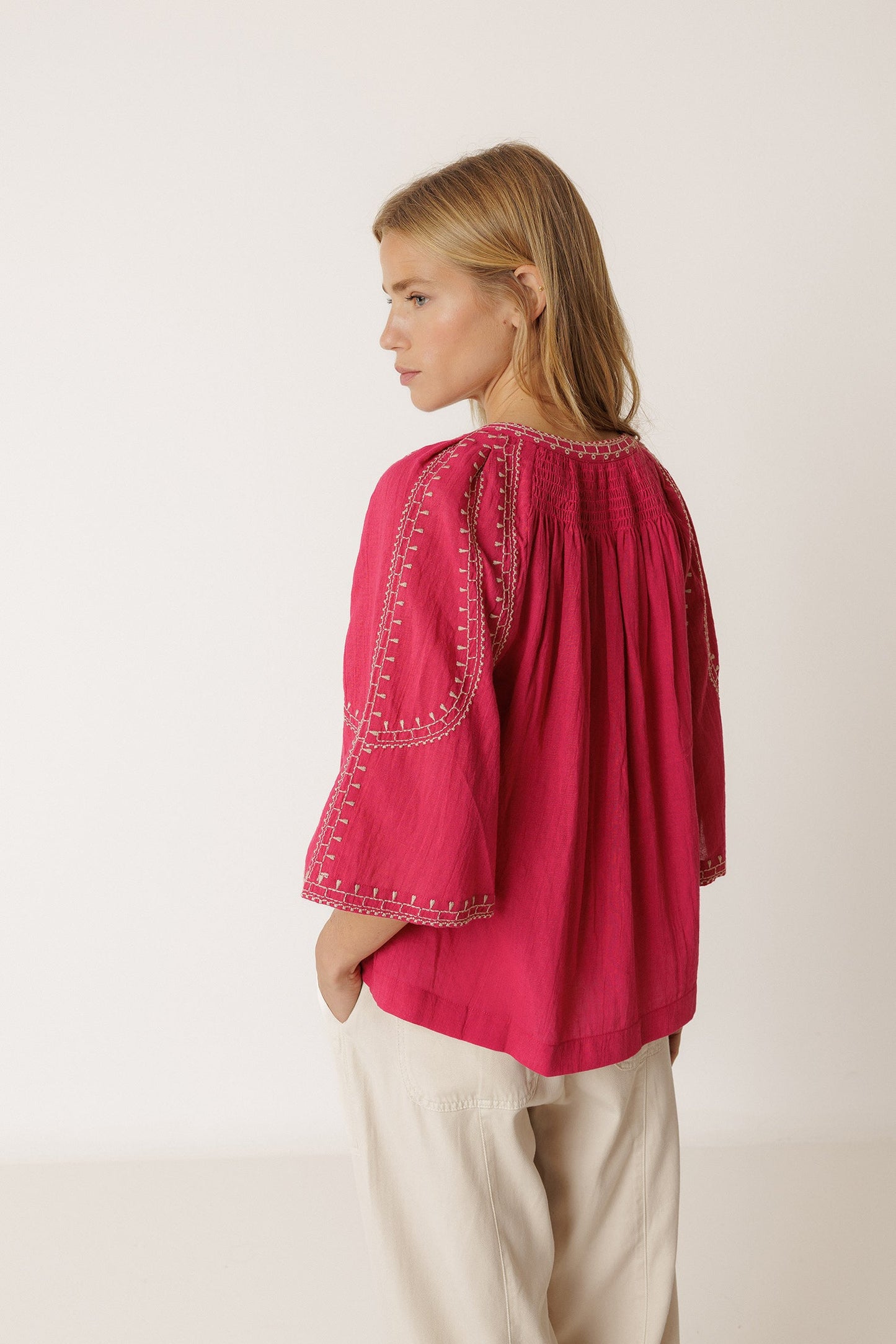 CAMISA MANGA CAMPANA