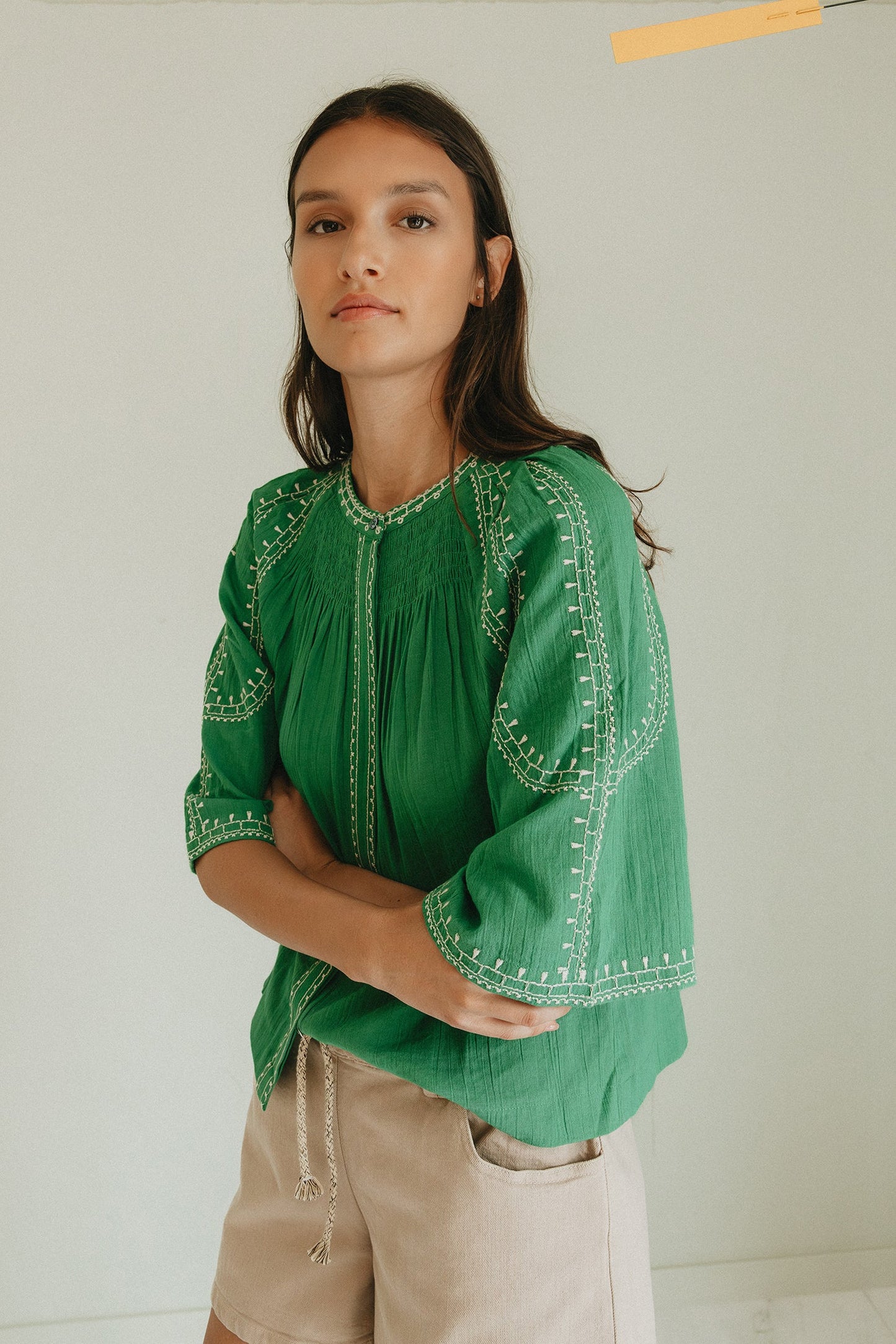 CAMISA MANGA CAMPANA