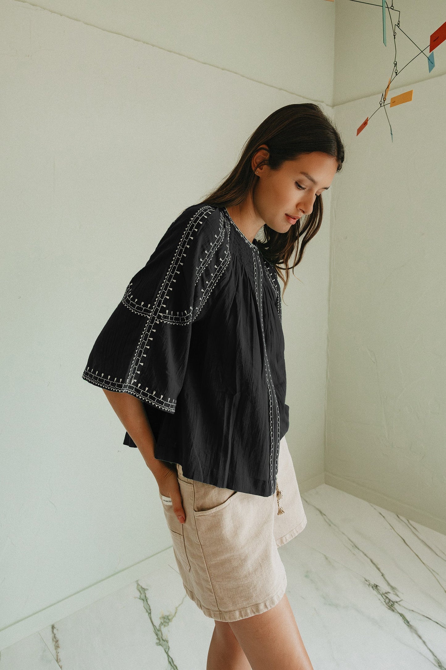 CAMISA MANGA CAMPANA