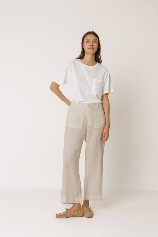 PANTALÓN FLUIDO DE LINO