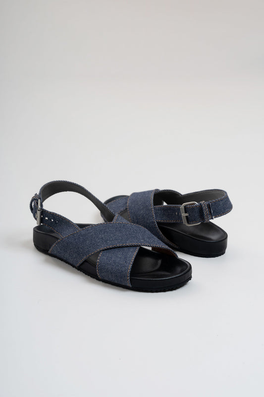 SANDALIA CRUZADA DENIM